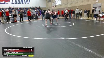 285 lbs Champ. Round 1 - Logan Clayburn, Southwestern Oregon Community College vs Benjiman Hughes, Southern Oregon