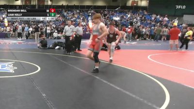 157 lbs Round Of 64 - Brendan Bell, OK vs Liam Kelly, IL