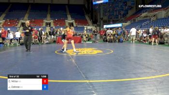 94 lbs Rnd Of 32 - Colton Miller, Kansas vs Jordon Oehme, South Dakota