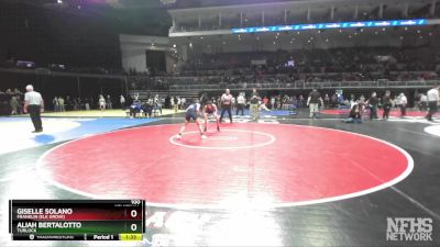 100 lbs Semifinal - Giselle Solano, Franklin (Elk Grove) vs Aliah Bertalotto, Turlock