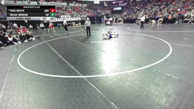 D2-144 lbs Cons. Semi - Isaac Briggs, Saint Croix Falls vs Trig White, Chetek-Weyer./Prairie Farm