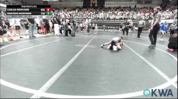 49 lbs Rr Rnd 1 - Caelan Newcomb, Noble Takedown Club vs Grayson Mortimer, Standfast