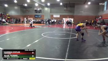 133 lbs Cons. Round 2 - Kameron Stiffler, Unattached vs Blaze Thurber, Wisconsin - Stevens Point