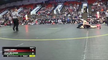 132 lbs Quarterfinals (8 Team) - Caden Varela, Whitehall HS vs Adam Belanger, Gladstone HS