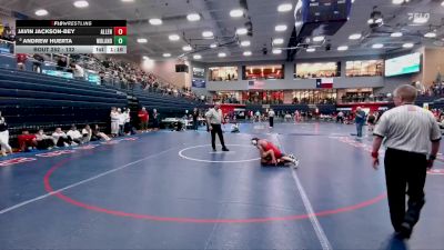 132 lbs Semifinal - Andrew Huerta, Conroe The Woodlands vs Javin Jackson-Bey, Allen