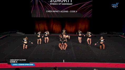 Cheer Infinity Allstars - Code 4 [2025 L4 Senior Open Coed Finals] 2025 The D2 Summit