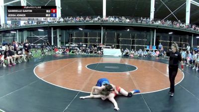 115 lbs Gabrielle Gartin, Ohio Gray vs Jessa Joiner, Missouri Blue