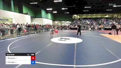 100 lbs Consi Of 16 #2 - Isabella Marie Smouse, CO vs Emma Grimes, PA