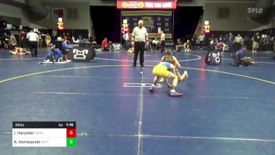 95 lbs Consy 1 - Isaac Harpster, Penns Valley vs Kolton Komisarski, Wattsburg