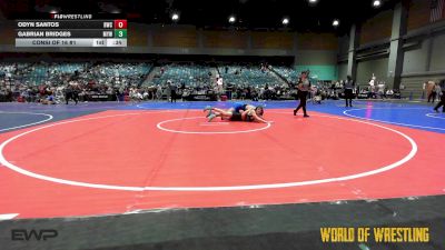 135 lbs Consi Of 16 #1 - Odyn Santos, Buckaroo Wrestling Club vs Gabrian Bridges, Marshfield Youth Wrestling