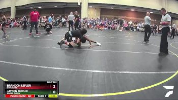 85 lbs Champ. Round 1 - Brandon Lefler, Darkhorse vs Jayden Duruji, Jayden Duruji