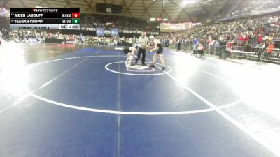 Boys 2A 113 lbs Champ. Round 1 - Teagan Croppi, Eatonville vs Aiden Labouff, Black Hills