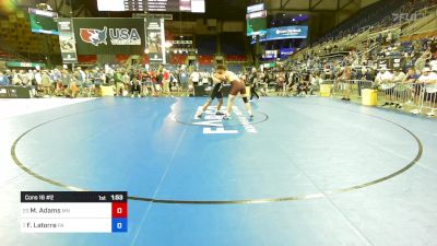 215 lbs Cons 16 #2 - Mason Adams, MN vs Franco Latorre, PA