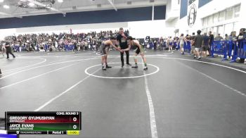 126 lbs Cons. Round 3 - Jayce Evans, Schurr Wrestling vs Gregory Gyumushyan, Birmingham