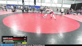 120 lbs Quarterfinal - Zander Allen, NWWC vs Westin Gansel, Ruis Wrestling Accademy