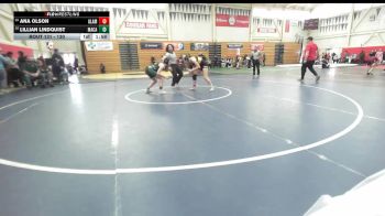 130 lbs Champ. Round 2 - Lillian Lindquist, Maria Carrillo vs Ana Olson, Alameda High School