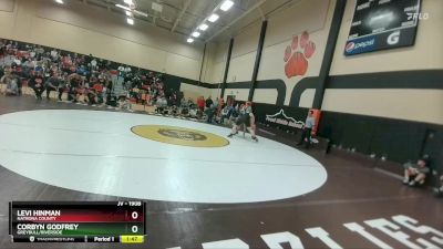 190B Round 2 - Levi Hinman, Natrona County vs Corbyn Godfrey, Greybull/Riverside