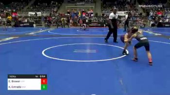 100 lbs Prelims - Ellyana Brewer, Eierman Elite vs Kenzi Estrada, Sperry WC