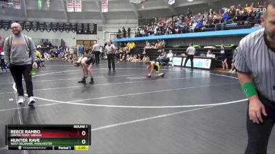 JV-3 lbs Round 1 - Reece Rambo, Center Point-Urbana vs Hunter Rave, West Delaware, Manchester