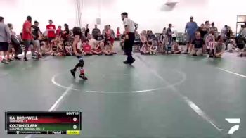 44 lbs Round 3 (8 Team) - Kai Bromwell, Warhawks vs Colton Clark, U2 Upstate Uprising Red