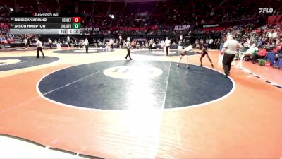 3A 126 lbs Cons. Round 2 - Jason Hampton, Joliet (Catholic Academy) vs Riddick Variano, Arlington Heights (Hersey)