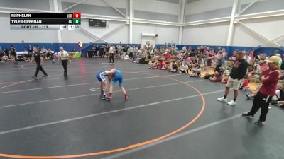 113 lbs Champ. Round 2 - Tyler Grennan, Alber Athletics vs Rj Phelan, Lake Gibson Braves