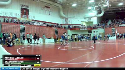 220 lbs Champ. Round 2 - Anthony Lubelski, Urey Middle School vs Bradyn Lothamer, Carroll Superchargers