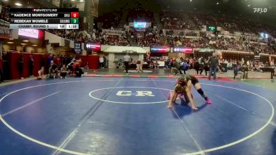 G - 140 lbs Champ. Round 1 - Rebekah Womble, Columbus Girls vs Kadence Montgomery, Shelby Girls