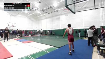 120 lbs Cons. Round 1 - Kevin Krikor, Burbank vs Elijah Carlin, Pacific