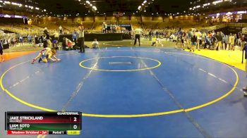 92 lbs Quarterfinal - Jake Strickland, Hillcrest vs Liam Soto, Team Clay