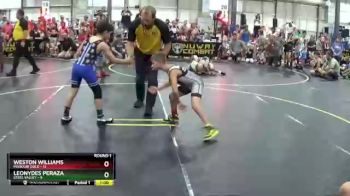 70 lbs Round 1 (6 Team) - Weston Williams, Missouri Gold vs Leonydes Peraza, Steel Valley