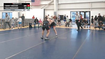 155 lbs Semis - Quincy Kreutzer, Bear Cave Wrestling Club vs Kale Winebarger, Cowboy Mat Club