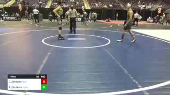 144 lbs Consi Of 16 #2 - Colton Johnson, Ridgevue Warhawks vs Abraham De Jesus, Tqwc