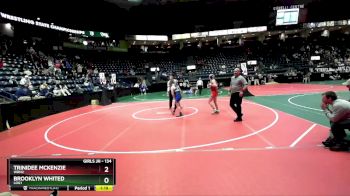 134 lbs 1st Place Match - Brooklyn Whited, LOG1 vs Trinidee Mckenzie, WRN2