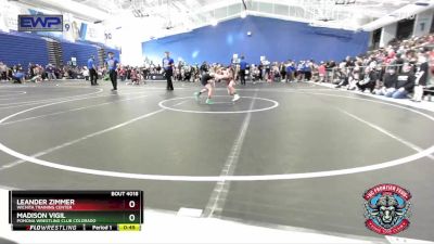 55 lbs Quarterfinal - Madison Vigil, Pomona Wrestling Club Colorado vs Leander Zimmer, Wichita Training Center