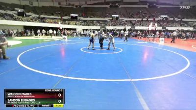 Rookie 3-5 105 Cons. Round 2 - Samson Eubanks, Mathews Youth Wrestling Club vs Warren Mares, Grafton Youth Wrestling