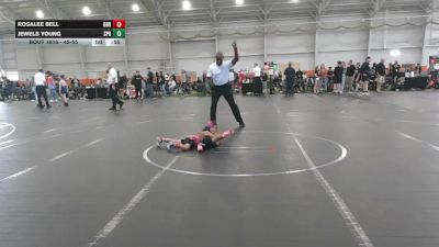 45-55 lbs Round 3 - Rosalee Bell, Atlas Wilkes vs Jewels Young, Leaddog