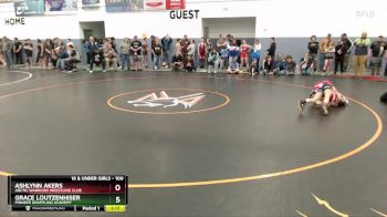 100 lbs Semifinal - Grace Loutzenhiser, Pioneer Grappling Academy vs Ashlynn Akers, Arctic Warriors Wrestling Club