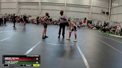 88 lbs Finals (2 Team) - Tyler Elliott, Dayton Bandits vs Abram Mccall, Killer Elite