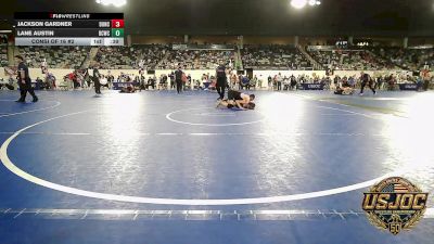 120 lbs Consi Of 16 #2 - Jackson Gardner, Duncan Demon Wrestling vs Lane Austin, Deer Creek Wrestling Club