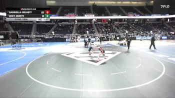 100 lbs Cons. Semi - Zoey Jewett, General Brown-3 vs Gabriella Gelnett, Lockport-6