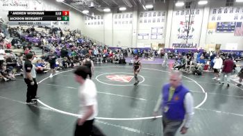 120 lbs Champ. Round 3 - Andrew Workman, Blackman vs Jackson Moriarity, Battle Ground Aca.
