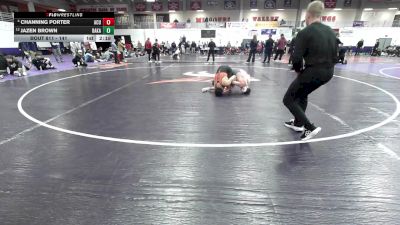 141 lbs Cons. Semi - Jazen Brown, Baker (Kan.) vs Channing Porter, Arizona Christian University