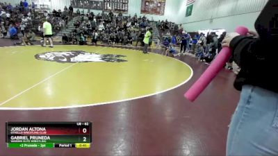 62 lbs Cons. Semi - Gabriel Pruneda, Warden Elite Wrestling vs Jordan Altona, Othello Wrestling Club