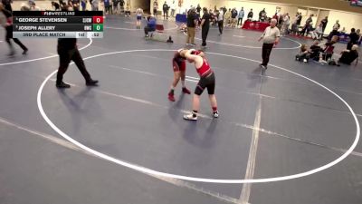 12U - 135 lbs 3rd Place Match - George Stevensen, St. James Cyclones Wrestling Club vs Joseph Allery, Bemidji Wrestling Club