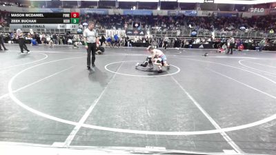 85 lbs Semifinal - Mason McDaniel, Powerhouse WC vs Zeek Buchan, Nebraska Wr Ac