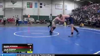 285 lbs Semis & 1st Wrestleback (8 Team) - Calib Svoboda, Aquinas Catholic vs Quade Peterson, St Paul