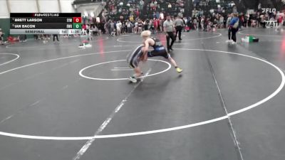 126 lbs Semifinal - Ian Bacon, Eaglecrest Wrestling Club vs Brett Larson, Elmcreek Youth Wrestling