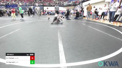 90 lbs Rr Rnd 2 - Beckett Parker, Deer Creek Wrestling Club vs Dillinger Garrett, Geary Youth Wrestling