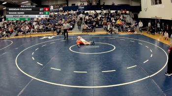 141 lbs Cons. Semi - Shaun Quirk, Messiah vs Brendan Callahan, Gettysburg